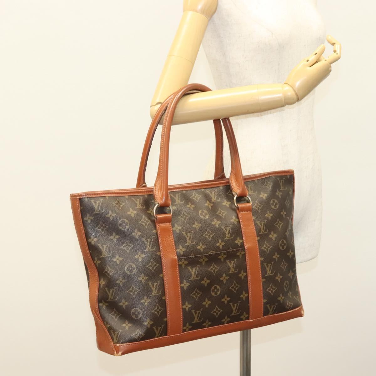 LOUIS VUITTON Monogram Sac Weekend PM Hand Bag M42425 LV Auth 128351