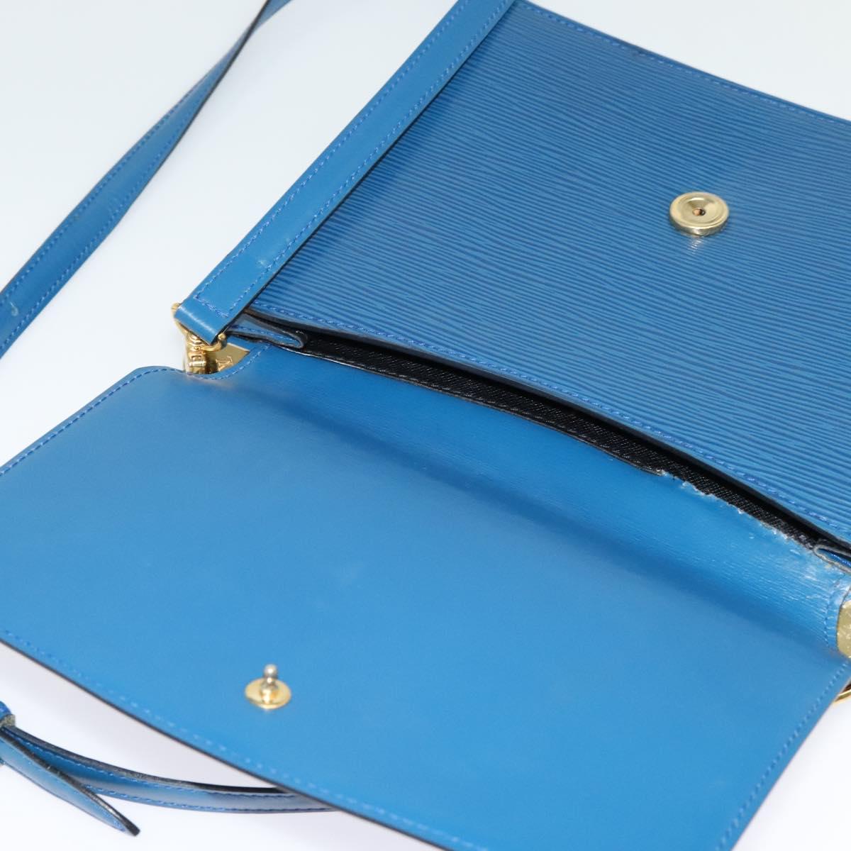 LOUIS VUITTON Epi Grenel Shoulder Bag Blue M52362 LV Auth 128369
