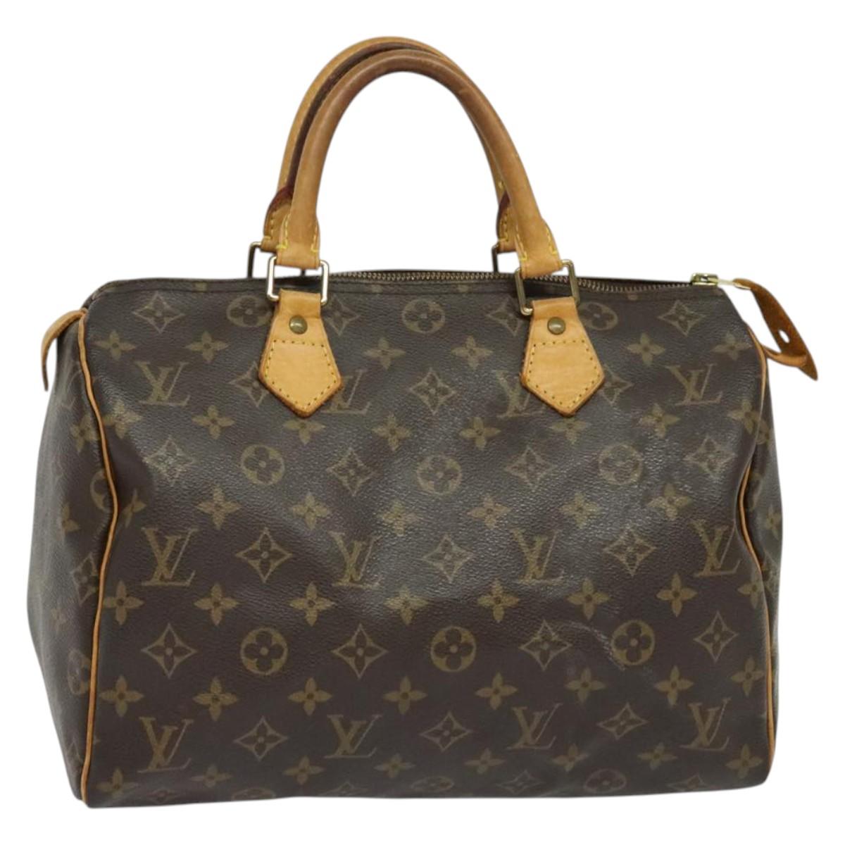 LOUIS VUITTON Monogram Speedy 30 Hand Bag M41526 LV Auth 128379