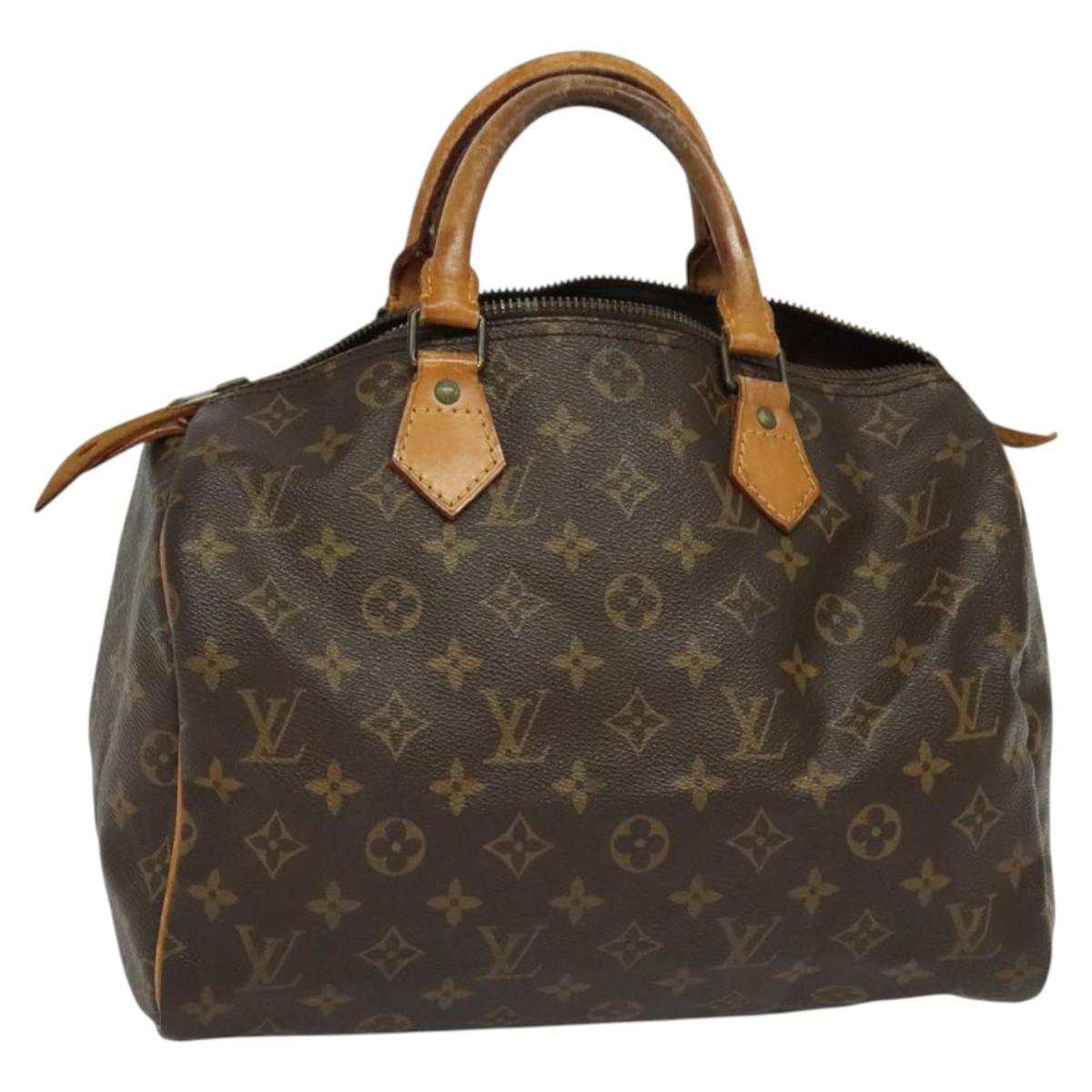 LOUIS VUITTON Monogram Speedy 30 Hand Bag M41526 LV Auth 128380