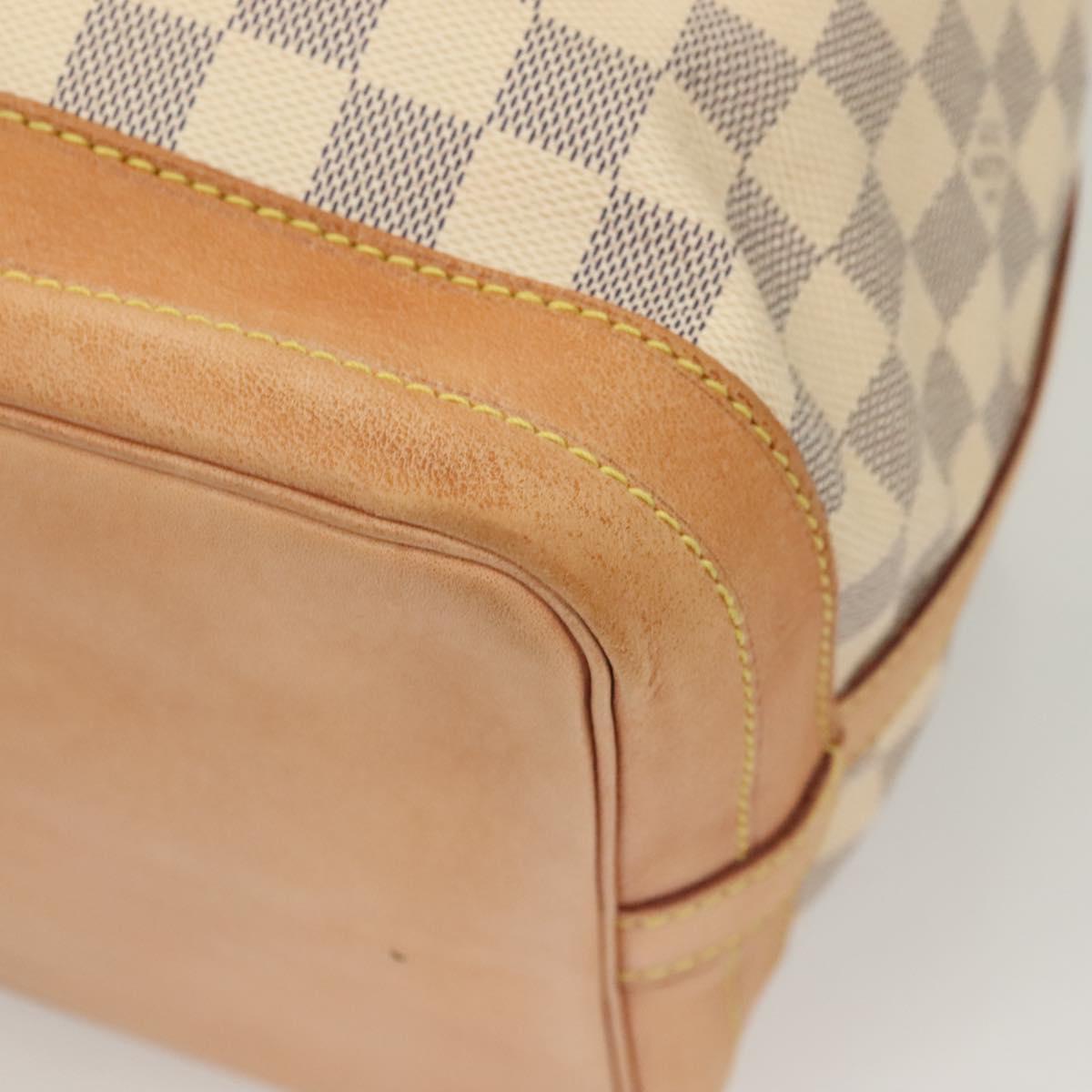 LOUIS VUITTON Damier Azur Noe Shoulder Bag N42222 LV Auth 128393