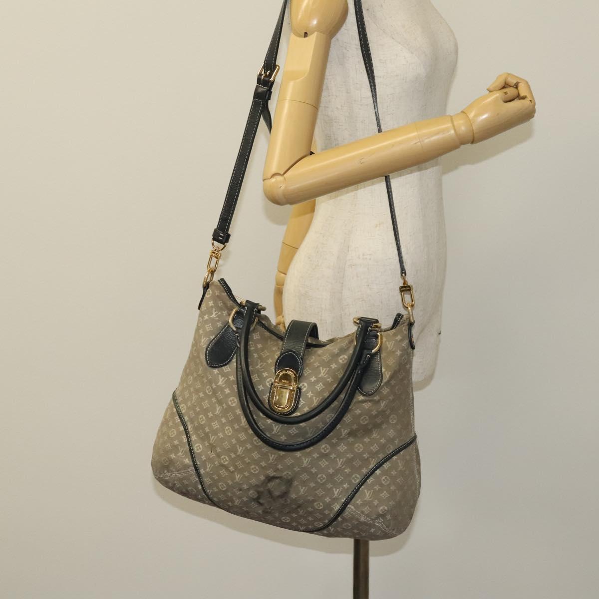 LOUIS VUITTON Monogram Idylle Elegy 2way Shoulder Bag Navy M56697 LV Auth 128396