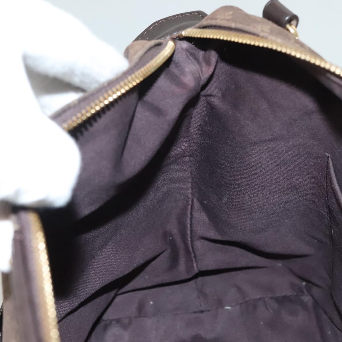 LOUIS VUITTON Monogram Idylle Ballad PM Tote Bag Dark Brown M40573 Auth 128397