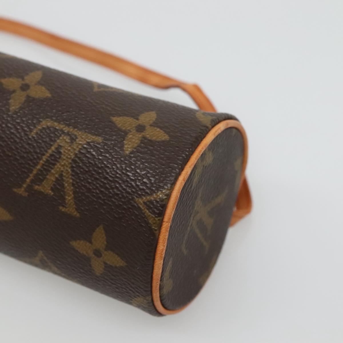 LOUIS VUITTON Monogram Papillon Pouch LV Auth 128411
