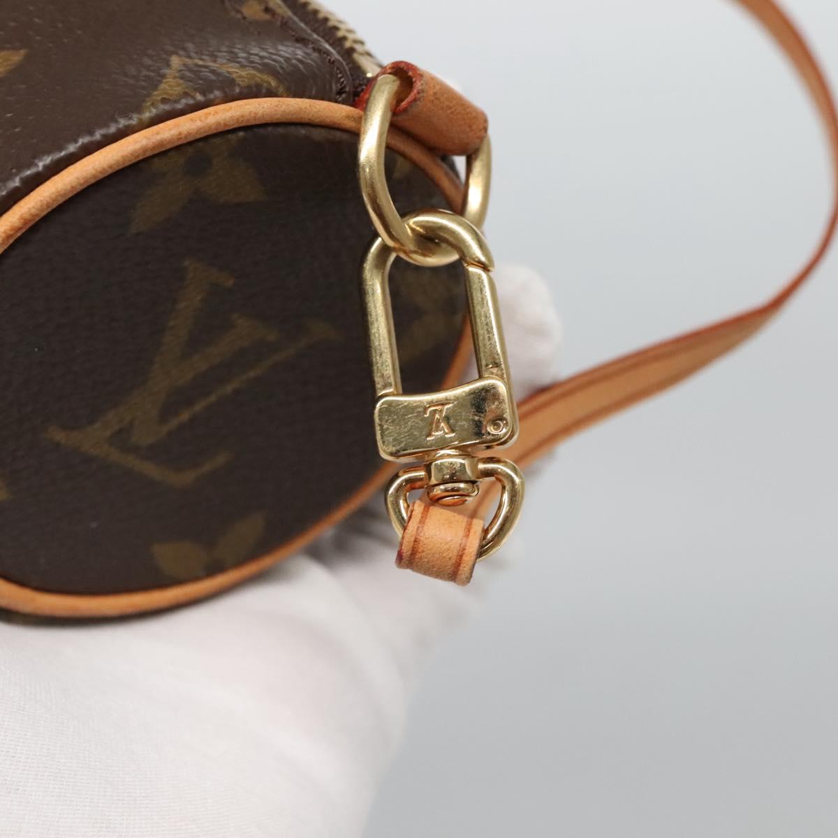 LOUIS VUITTON Monogram Papillon Pouch LV Auth 128411