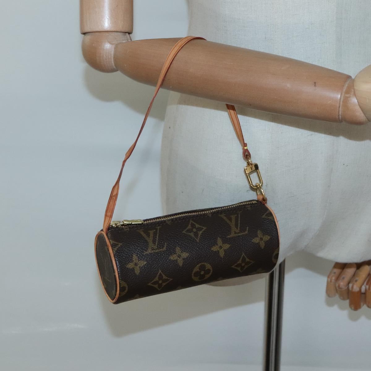 LOUIS VUITTON Monogram Papillon Pouch LV Auth 128411