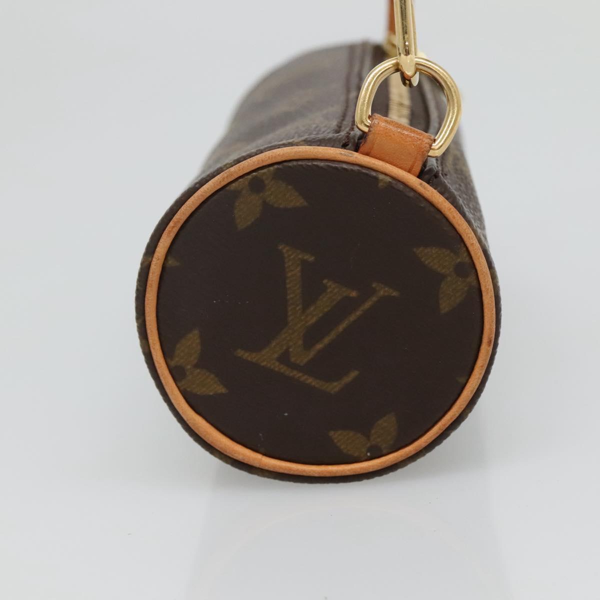 LOUIS VUITTON Monogram Papillon Pouch LV Auth 128411