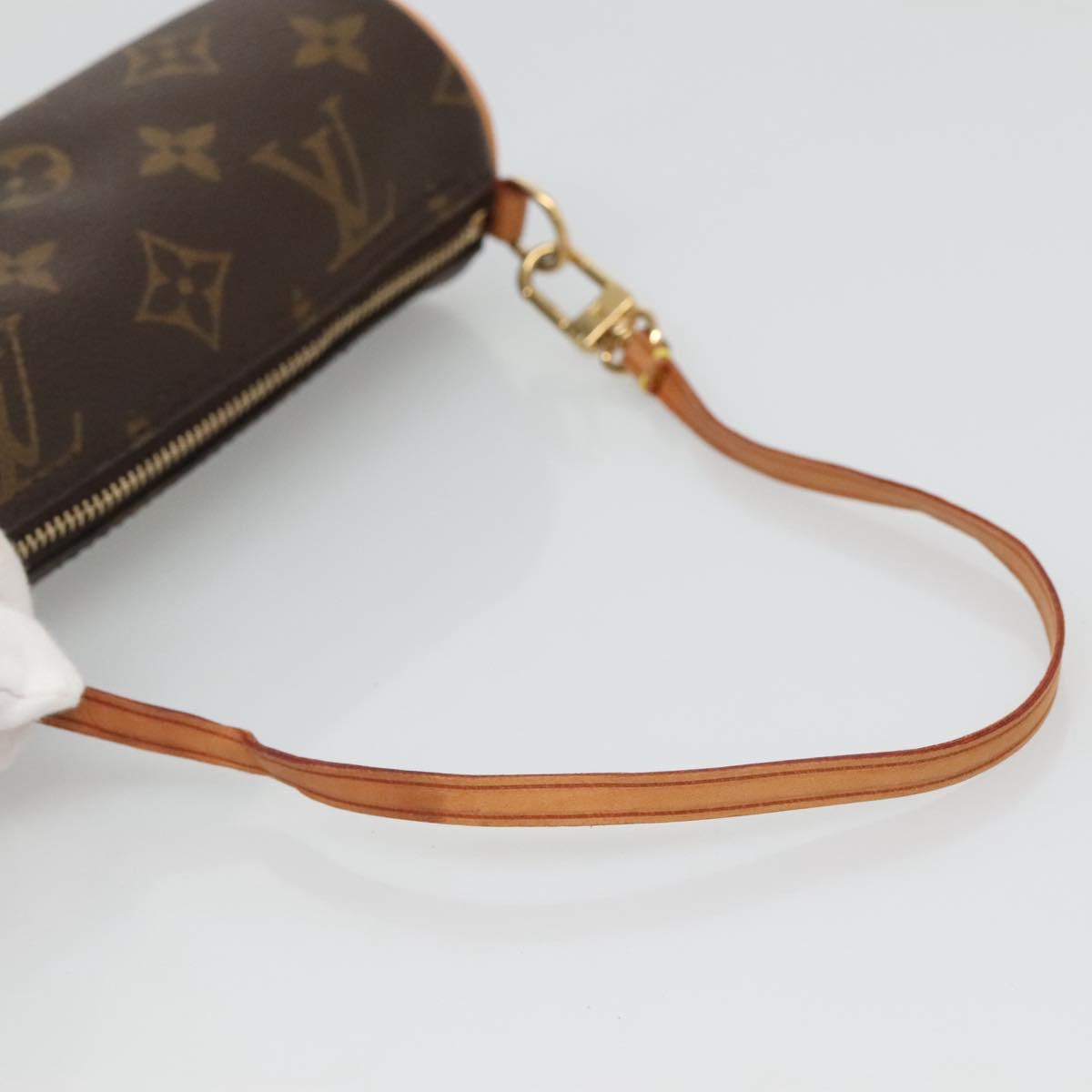 LOUIS VUITTON Monogram Papillon Pouch LV Auth 128411