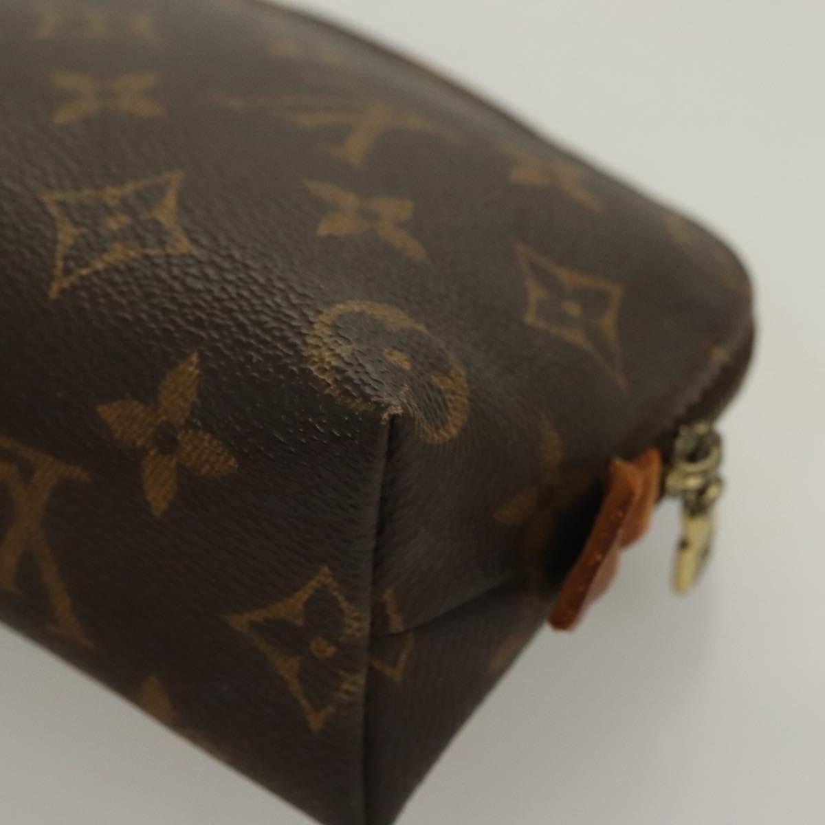 LOUIS VUITTON Monogram Pochette Cosmetic PM Cosmetic Pouch M47515 LV Auth 128419