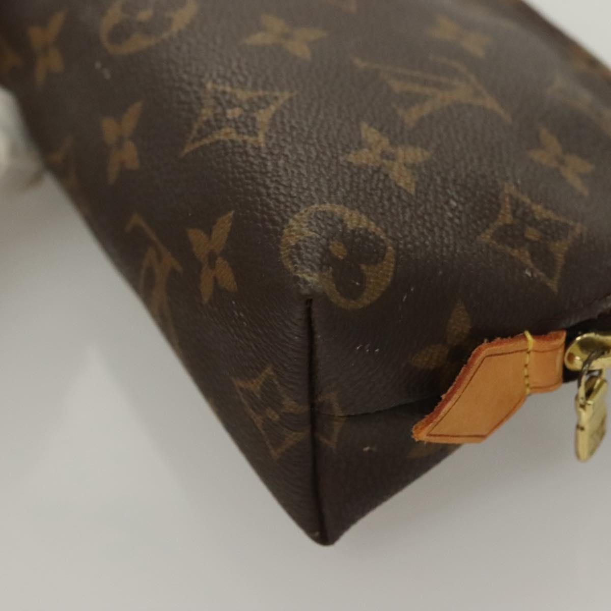 LOUIS VUITTON Monogram Pochette Cosmetic PM Cosmetic Pouch M47515 LV Auth 128420