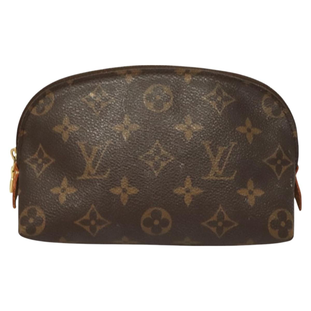 LOUIS VUITTON Monogram Pochette Cosmetic PM Cosmetic Pouch M47515 LV Auth 128420