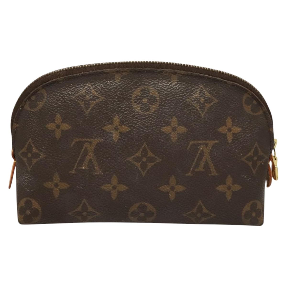LOUIS VUITTON Monogram Pochette Cosmetic PM Cosmetic Pouch M47515 LV Auth 128420