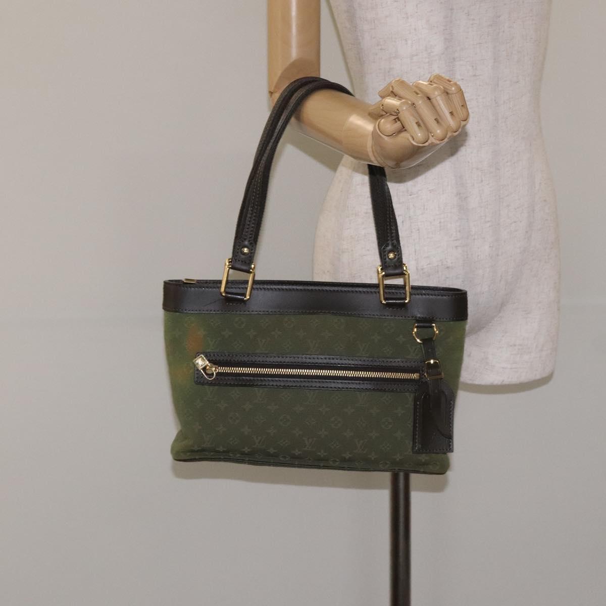 LOUIS VUITTON Monogram Mini Lucille PM Hand Bag TST Khaki M92682 LV Auth 128427