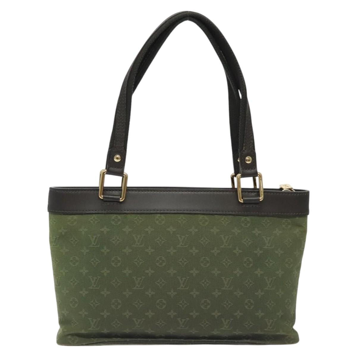 LOUIS VUITTON Monogram Mini Lucille PM Hand Bag TST Khaki M92682 LV Auth 128427