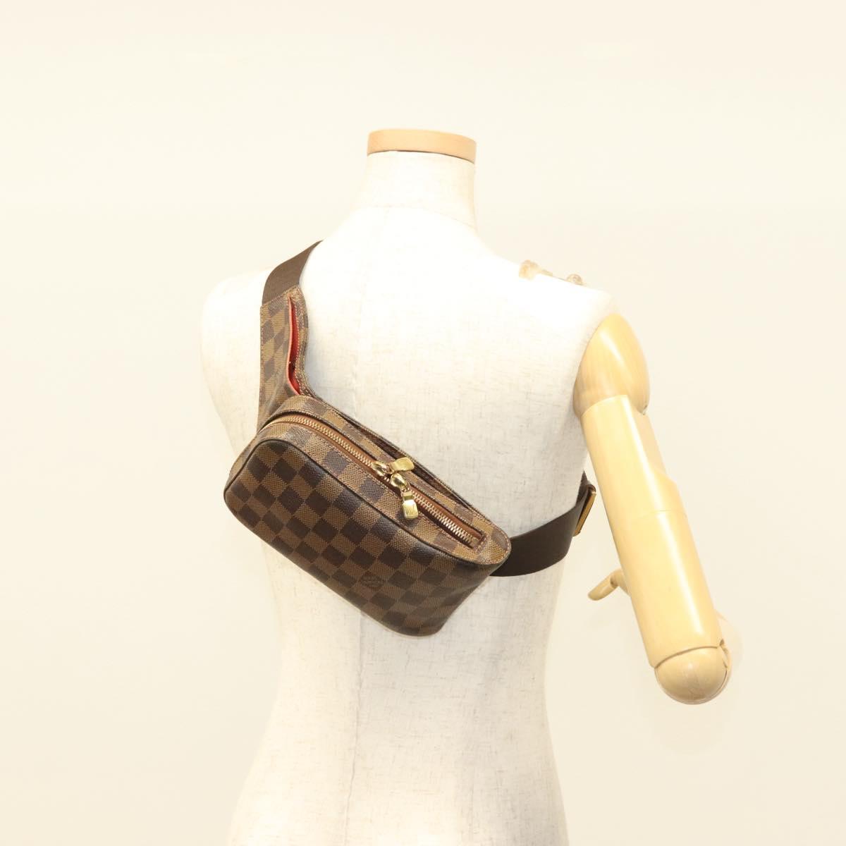 LOUIS VUITTON Damier Ebene Geronimos Shoulder Bag N51994 LV Auth 128430