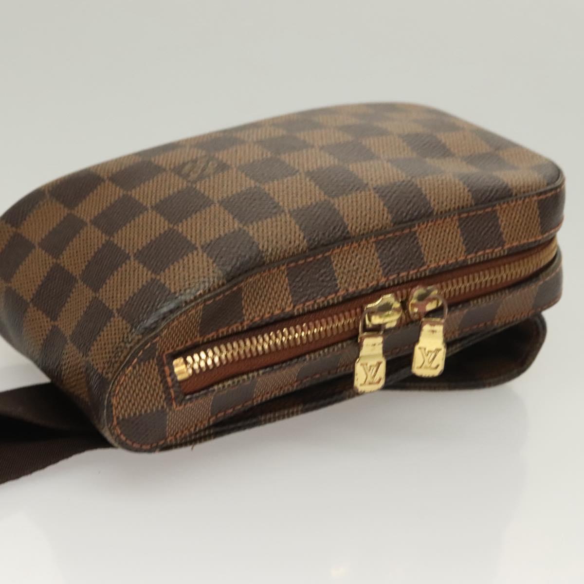 LOUIS VUITTON Damier Ebene Geronimos Shoulder Bag N51994 LV Auth 128430