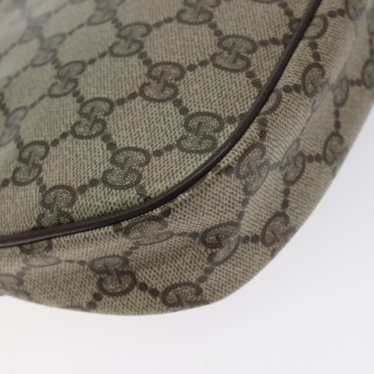 GUCCI GG Supreme Shoulder Bag PVC Beige Gold 007 89 1113 Auth 128435