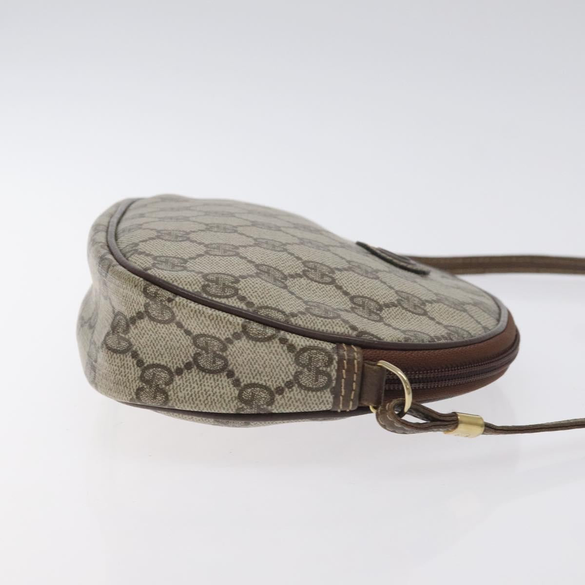 GUCCI GG Supreme Shoulder Bag PVC Beige Gold 007 89 1113 Auth 128435