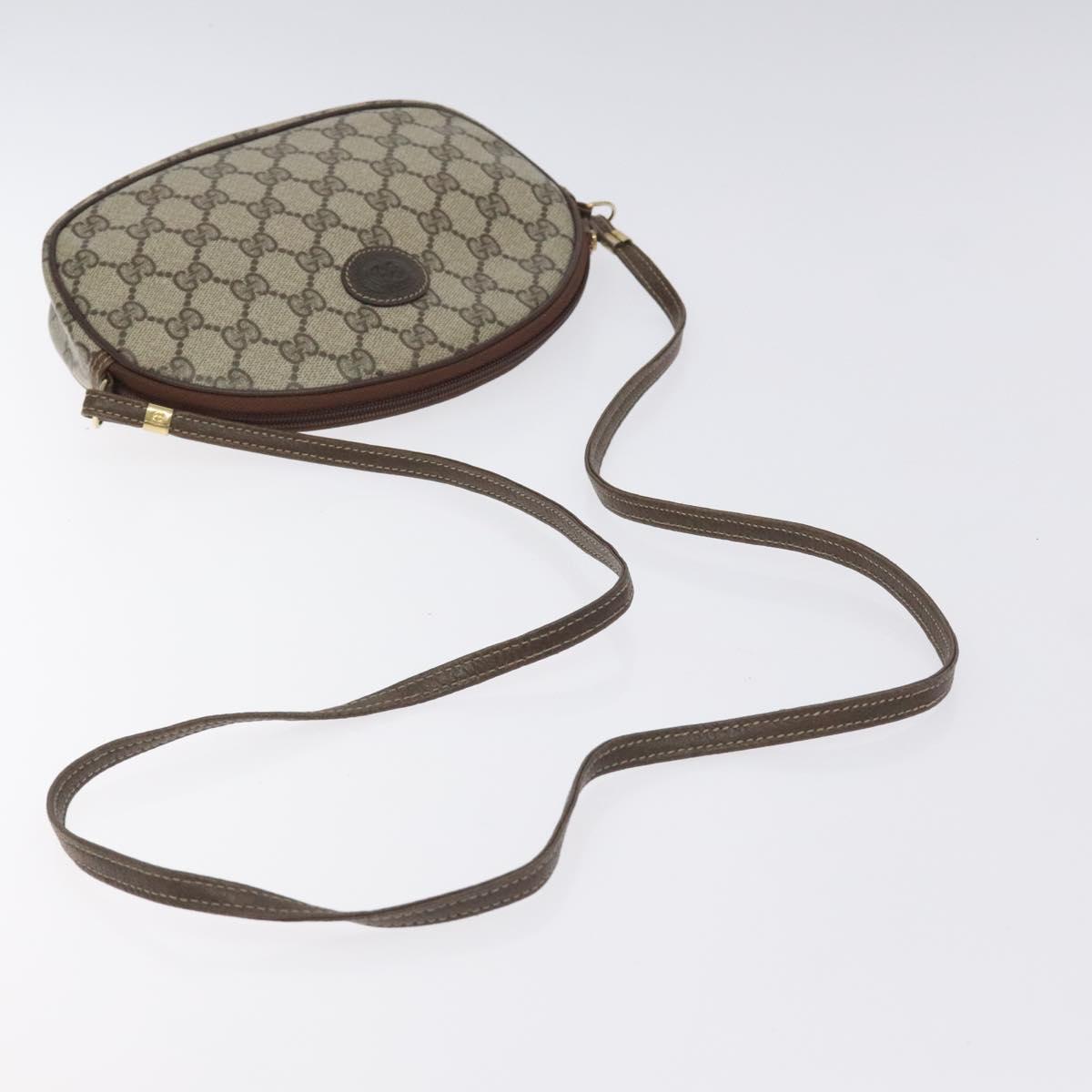 GUCCI GG Supreme Shoulder Bag PVC Beige Gold 007 89 1113 Auth 128435