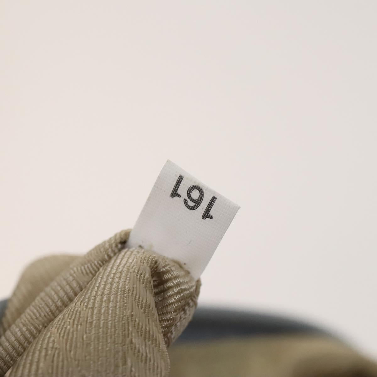 PRADA Shoulder Bag Nylon Light Blue Silver Auth 128446