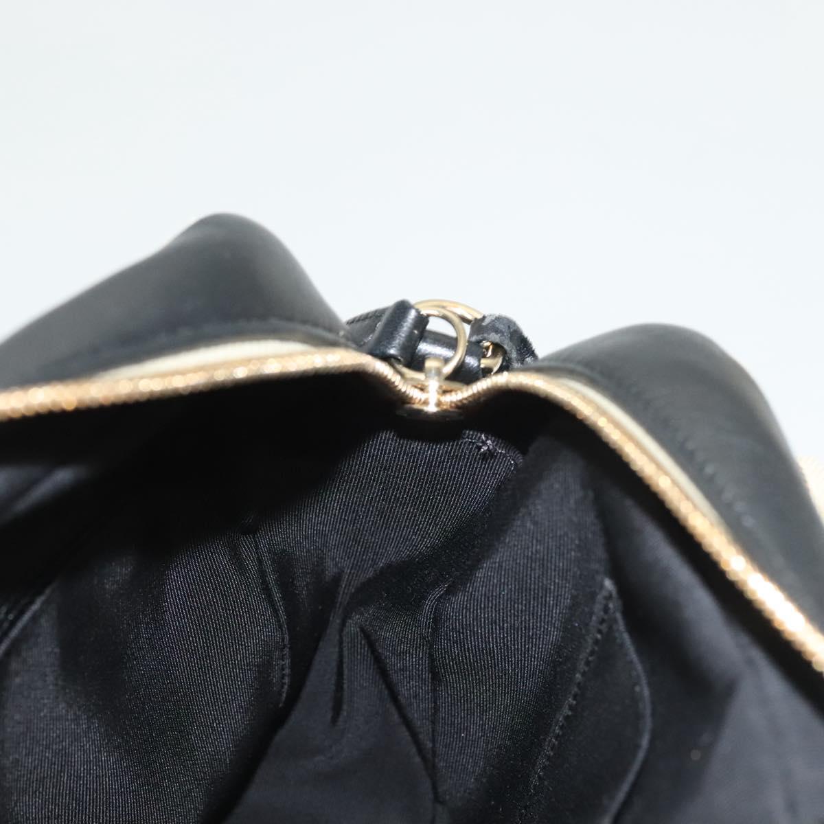 CHANEL Matelasse Chain Shoulder Bag Suede Ivory Gold CC Auth 128451