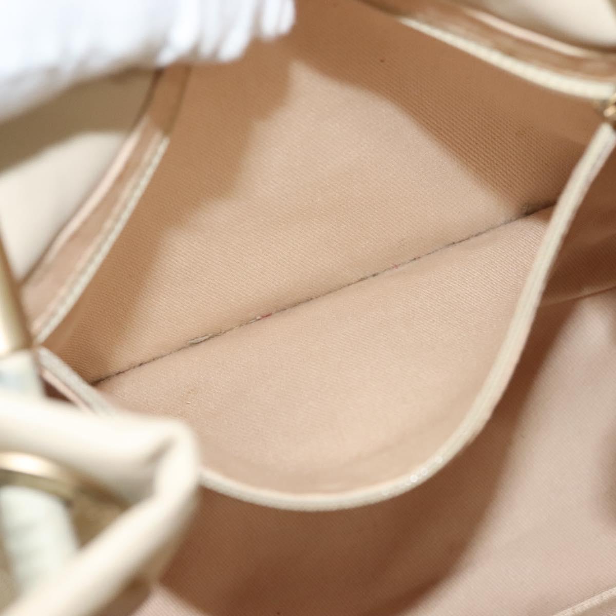 CHANEL Camelia Tote Bag Leather Beige CC Auth 128453