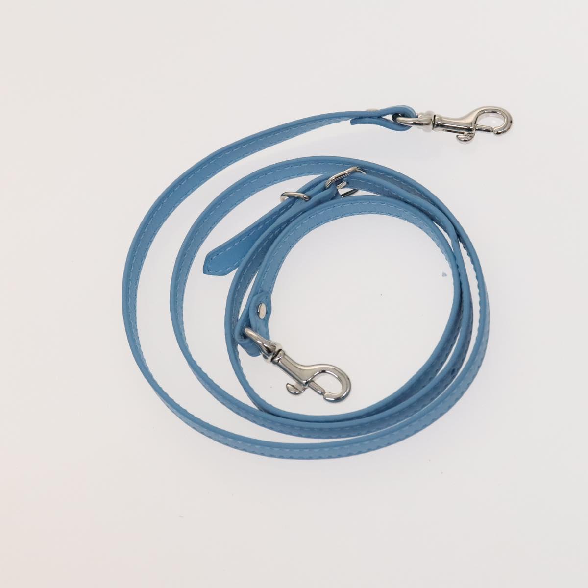 BALENCIAGA The Paper Hand Bag Leather 2way Light Blue Silver 370926 Auth 128459