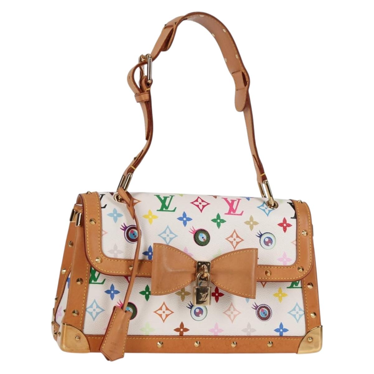 LOUIS VUITTON Multicolor Ribbon Pochette I Miss You Bag M92051 Auth 128471SV