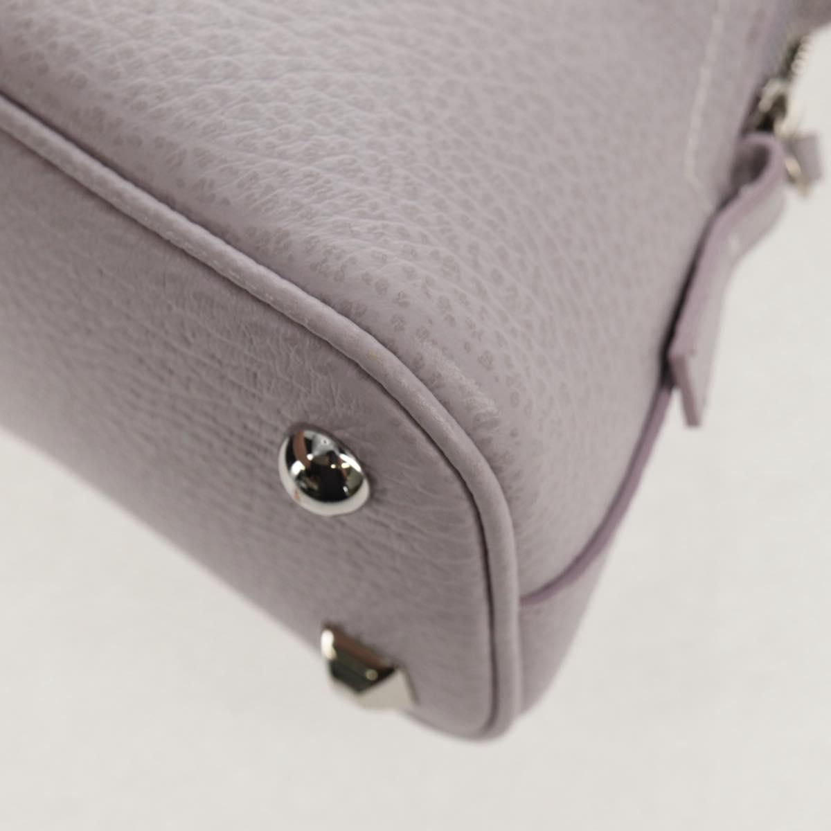 Maison Margiela Chain Shoulder Bag Leather 2way Pastel Purple Auth 128503M