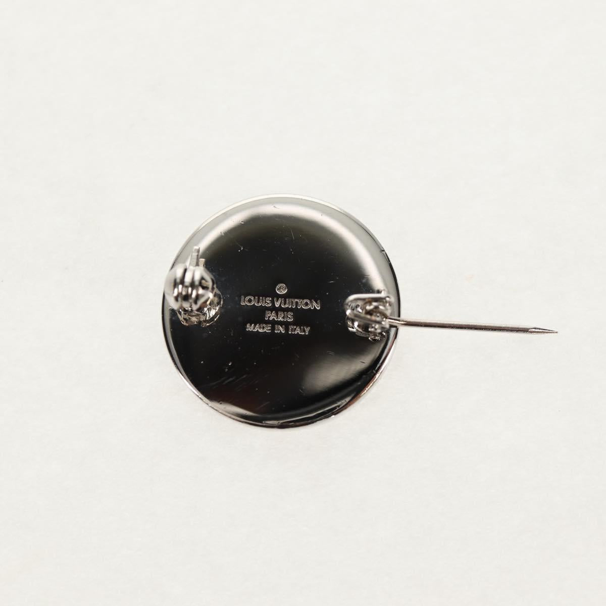 LOUIS VUITTON Monogram LVxSupreme Brooch Pin 2 Set Red LV Auth 128511M