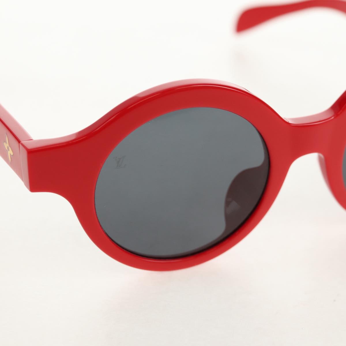 LOUIS VUITTON LV × Supreme Sunglasses plastic Red LV Auth 128513M
