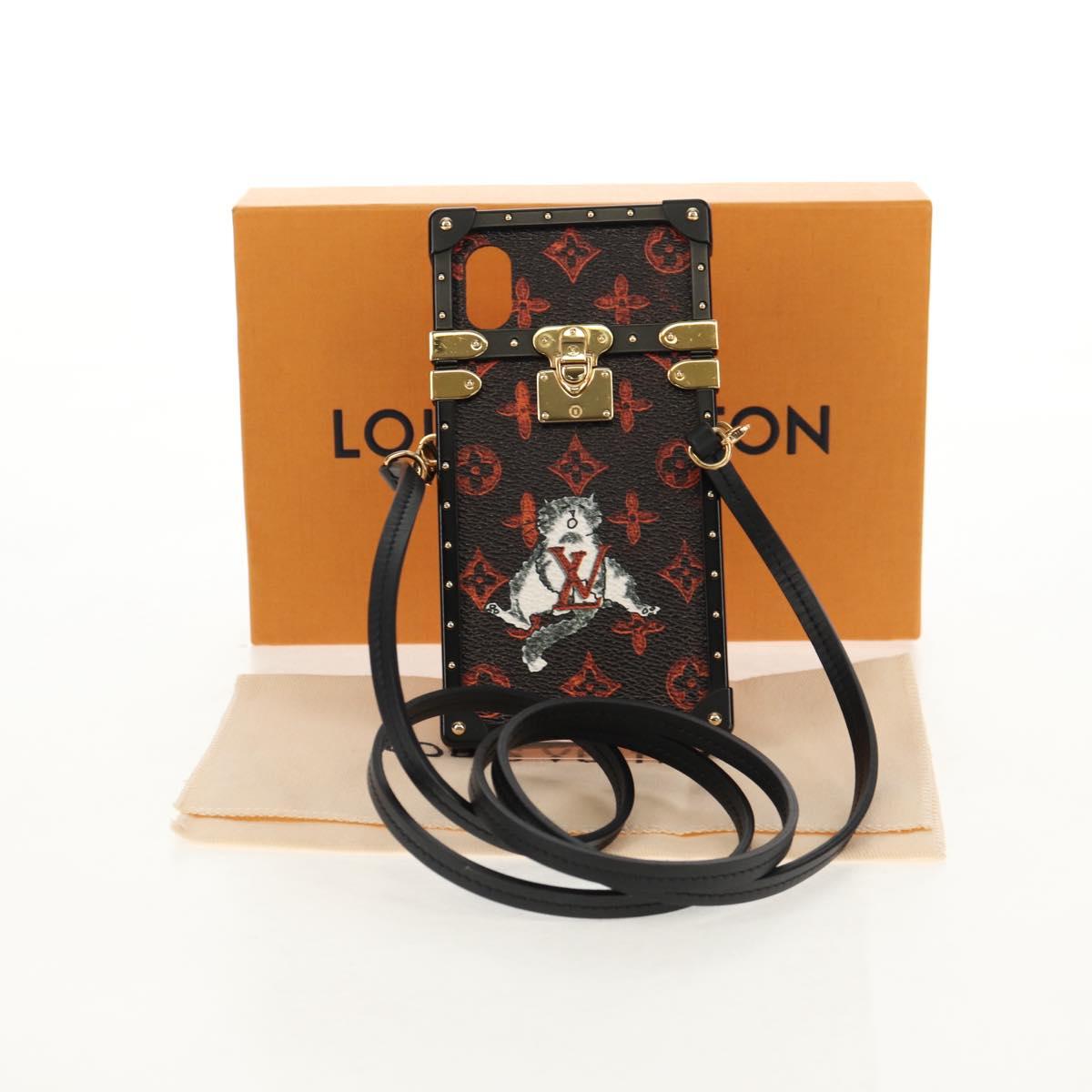 LOUIS VUITTON Catgram iPhone X iPhone XS Eye Trunk iPhone M63891 LV Auth 128518M
