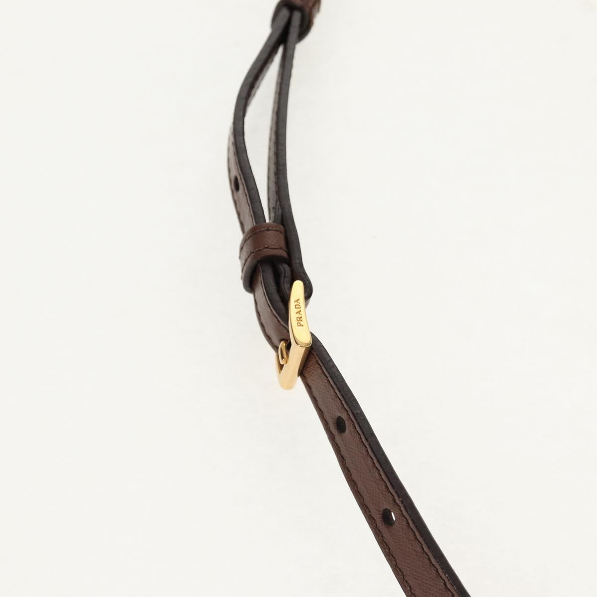 PRADA Flower Canapa PM Hand Bag Canvas 2way Purple Gold Auth 128519M