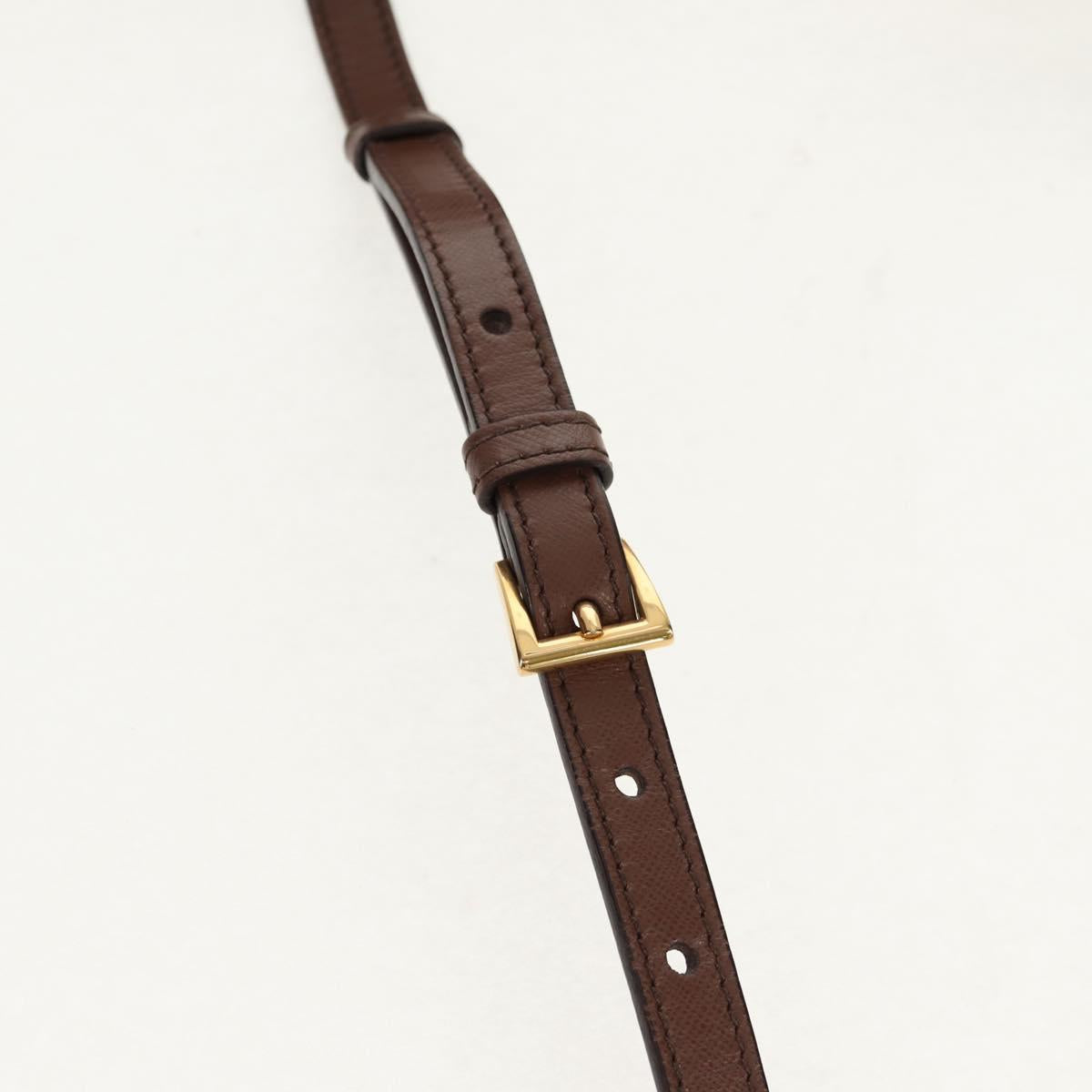 PRADA Flower Canapa PM Hand Bag Canvas 2way Purple Gold Auth 128519M