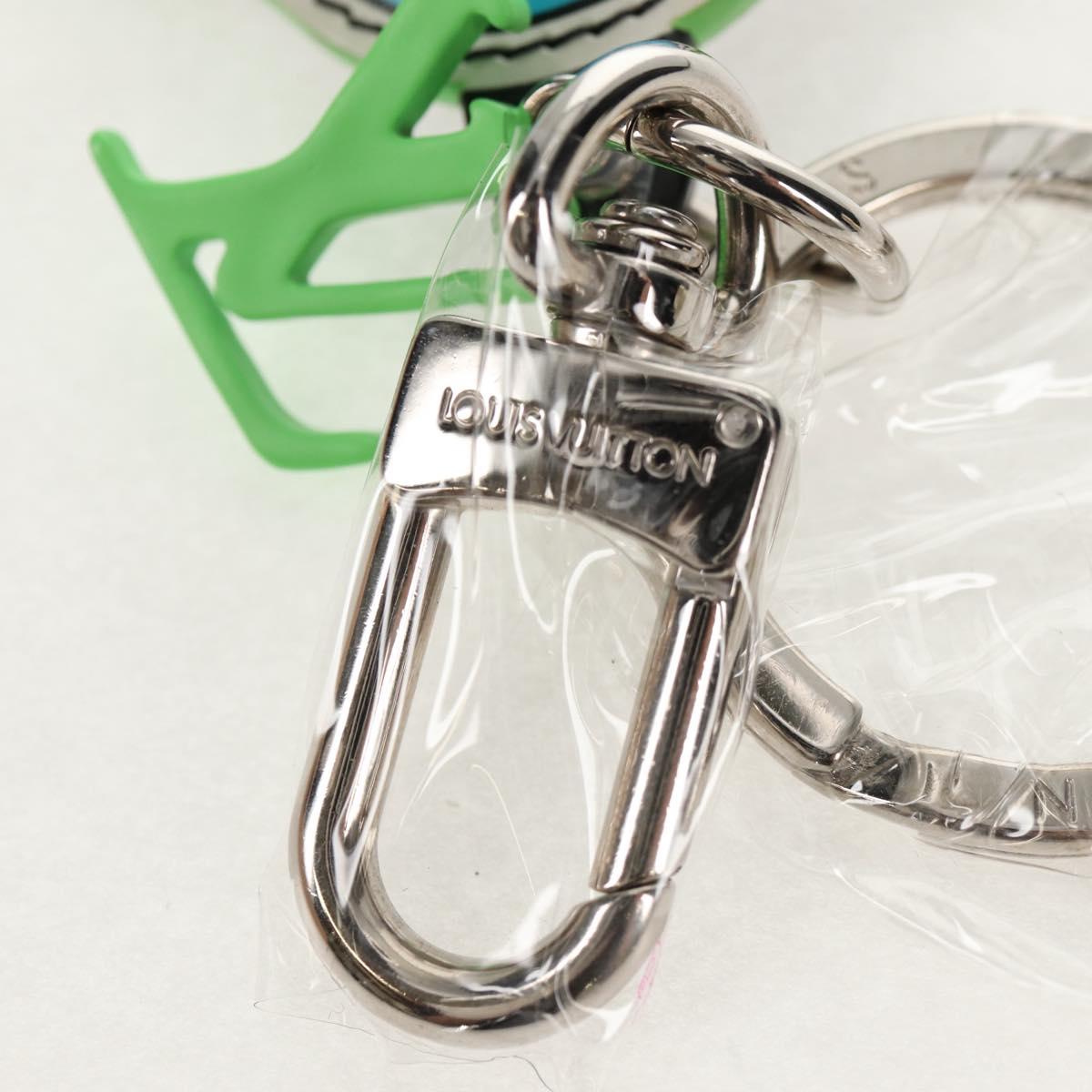 LOUIS VUITTON Porte Cles LV Rabbit Key Ring Leather Blue MP2917 LV Auth 128528M