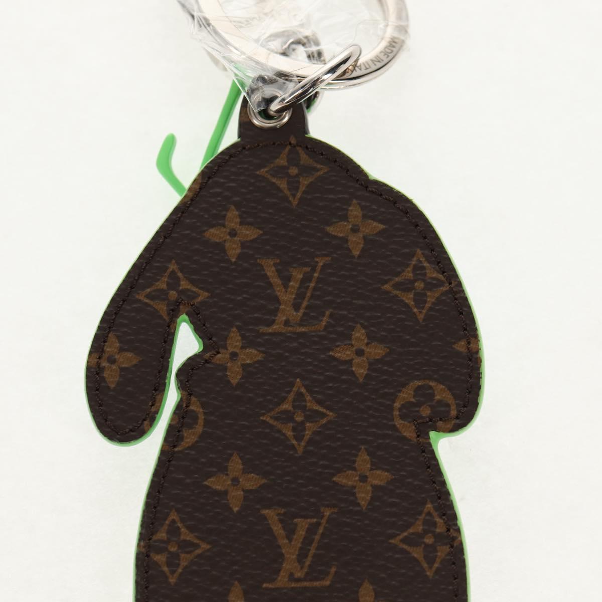 LOUIS VUITTON Porte Cles LV Rabbit Key Ring Leather Blue MP2917 LV Auth 128528M