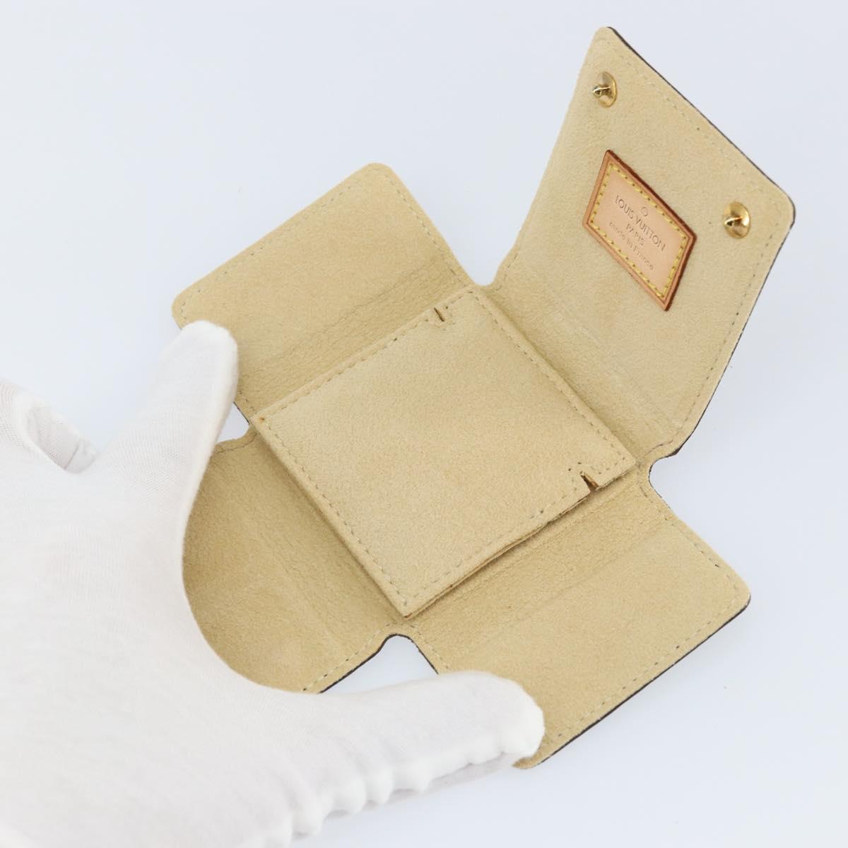 LOUIS VUITTON Monogram Jewelry case Jewelry Box LV Auth 128535