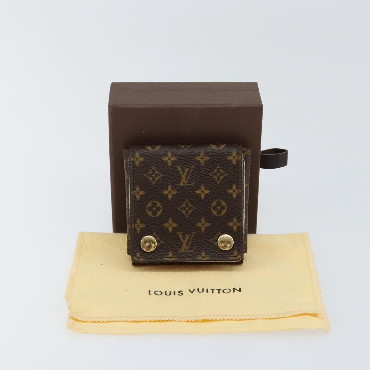 LOUIS VUITTON Monogram Jewelry case Jewelry Box LV Auth 128535