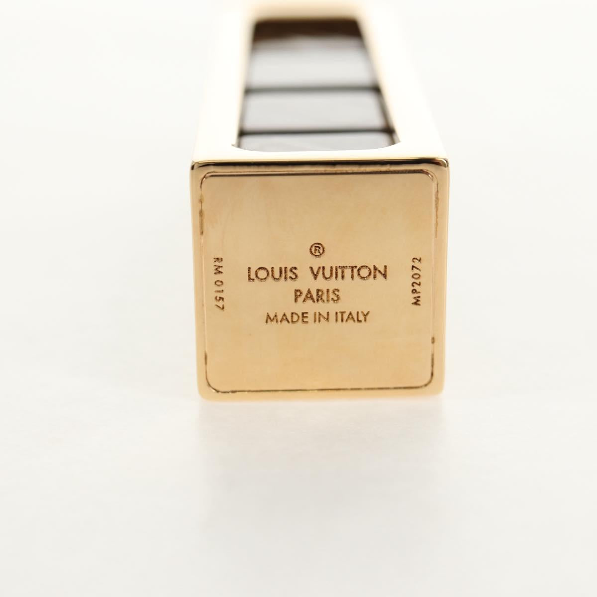 LOUIS VUITTON Key Holder Dice Bag Charm metal Brown MP2072 LV Auth 128540SM