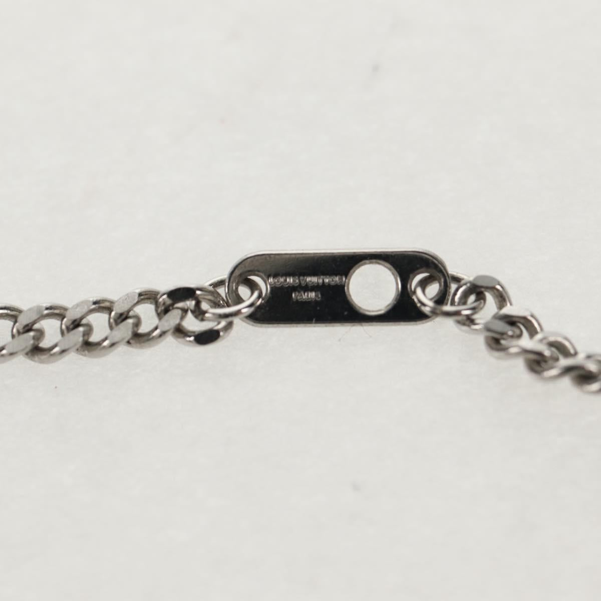 LOUIS VUITTON Necklace LV Collier Rabbit Necklace metal Silver LV Auth 128541M