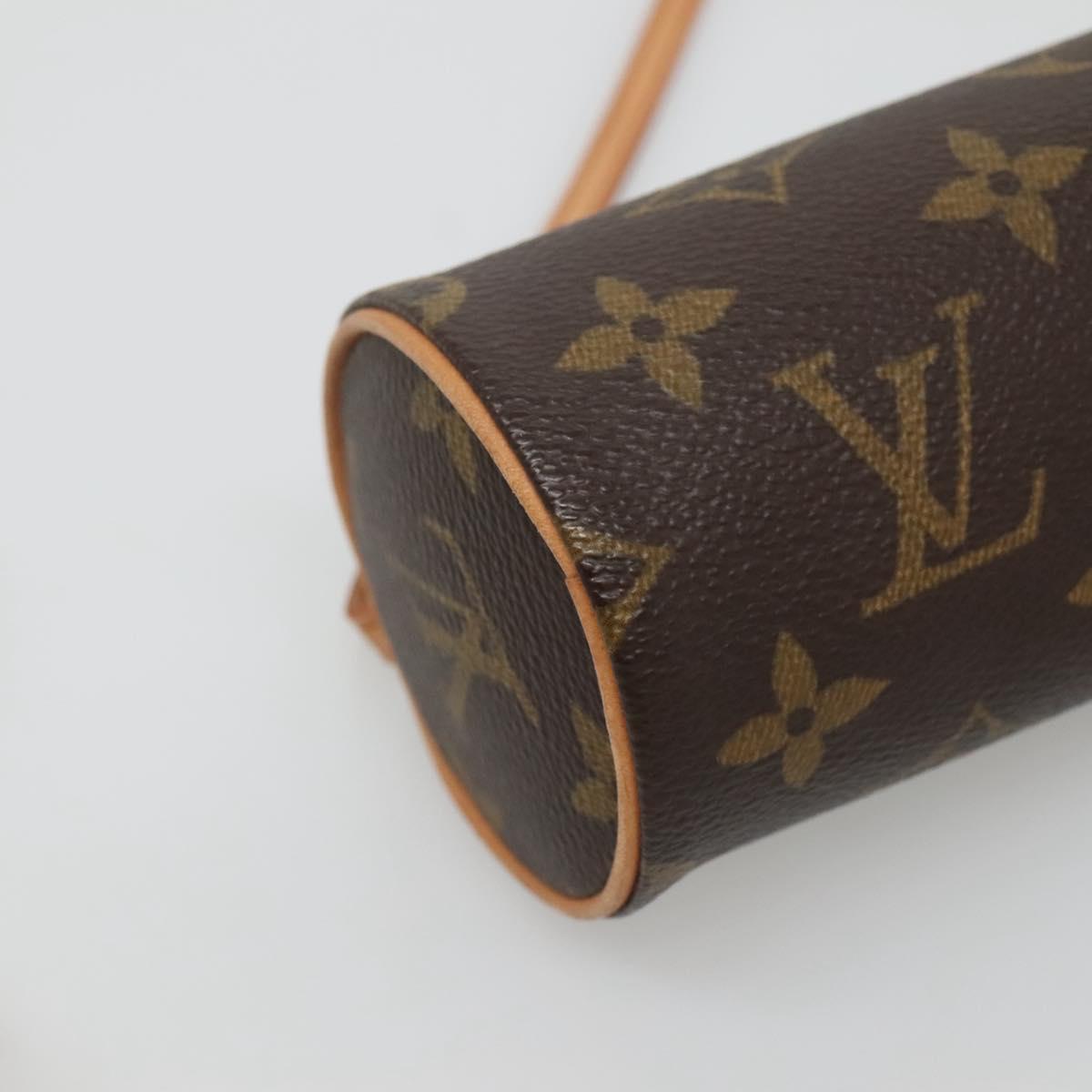 LOUIS VUITTON Monogram Papillon Pouch LV Auth 128593
