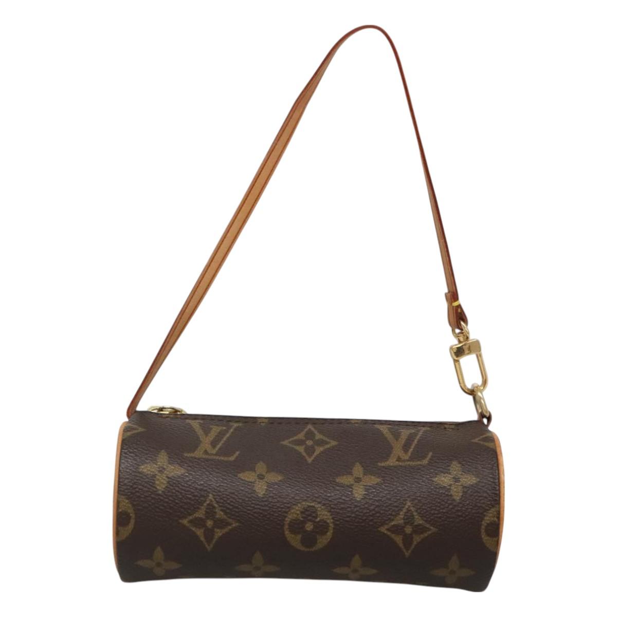 LOUIS VUITTON Monogram Papillon Pouch LV Auth 128593