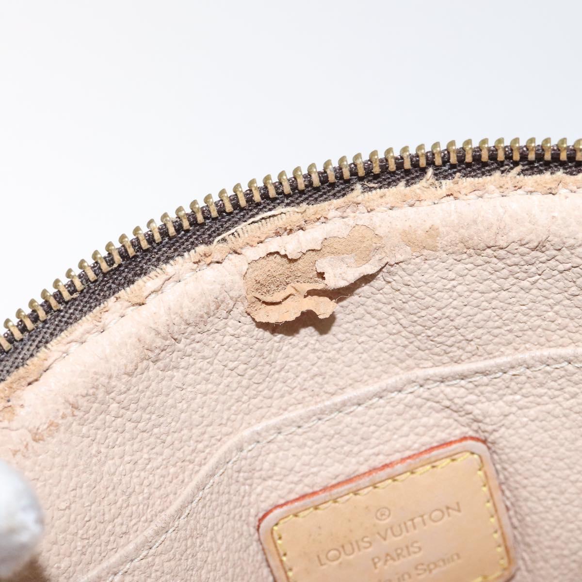LOUIS VUITTON Monogram Pochette Cosmetic PM Cosmetic Pouch M47515 LV Auth 128595