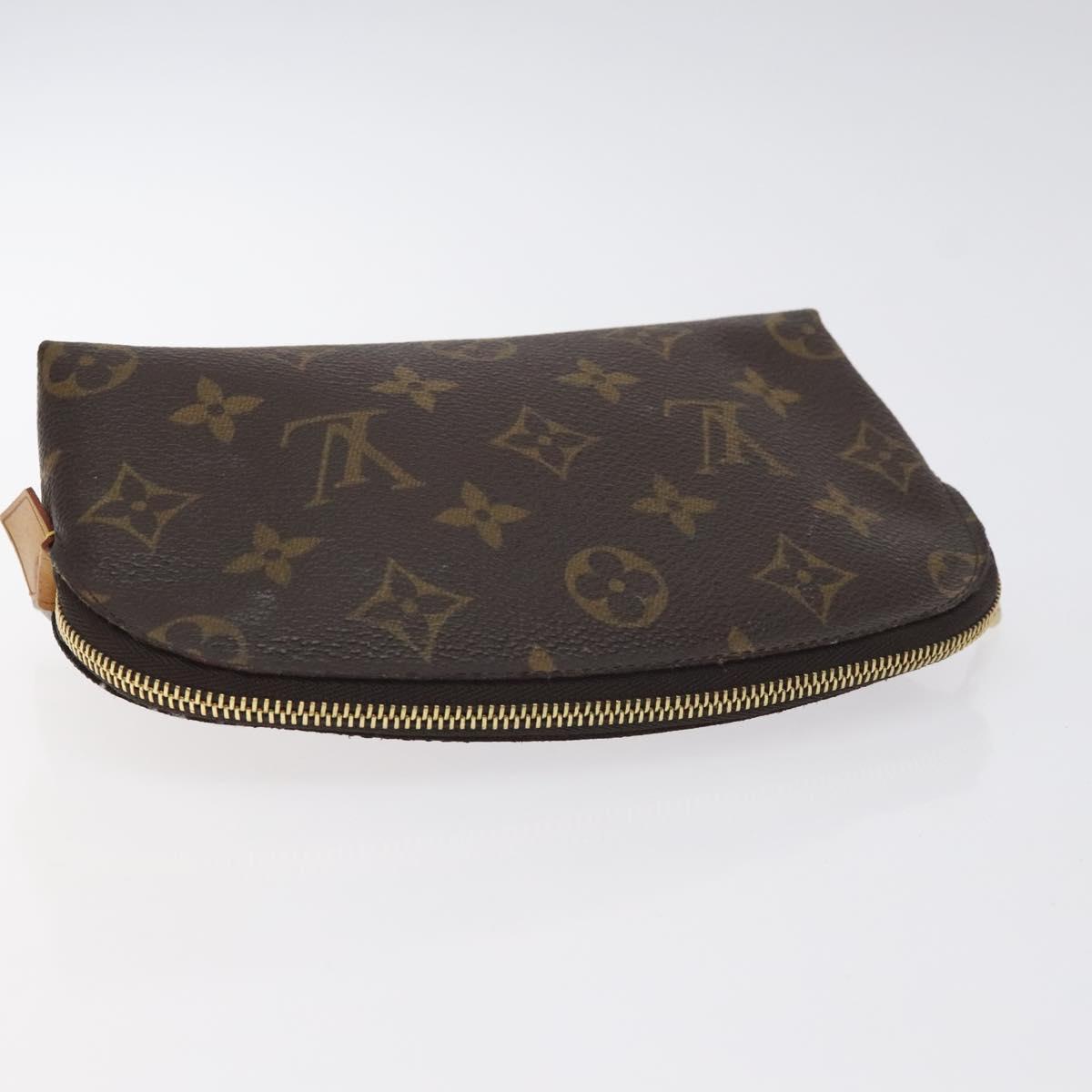 LOUIS VUITTON Monogram Pochette Cosmetic PM Cosmetic Pouch M47515 LV Auth 128595