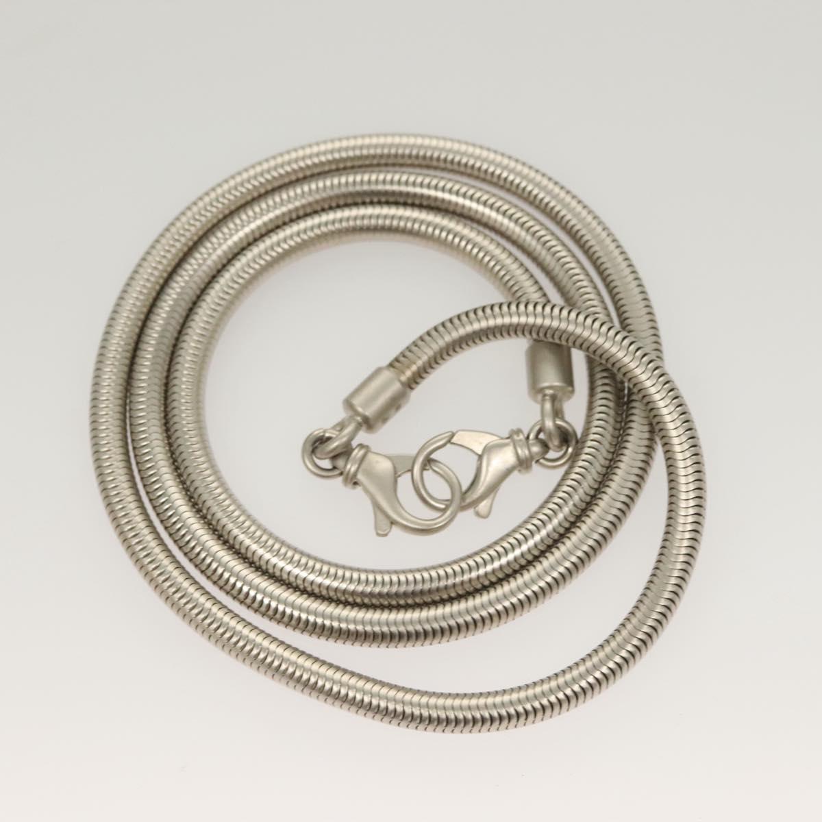 Salvatore Ferragamo Gancini Hand Bag metal 2way Silver Auth 128606