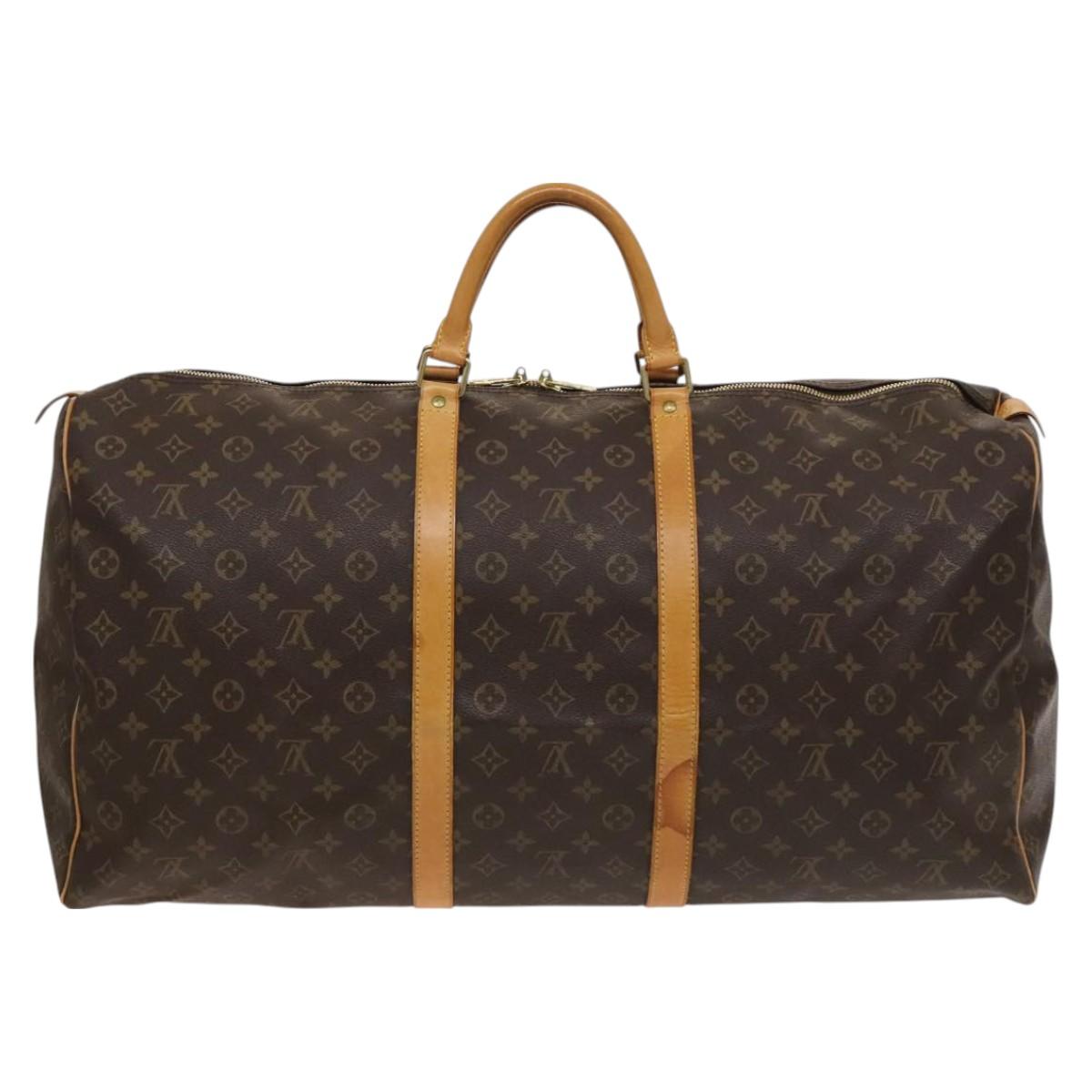 LOUIS VUITTON Monogram Keepall 60 Boston Bag M41422 LV Auth 128617
