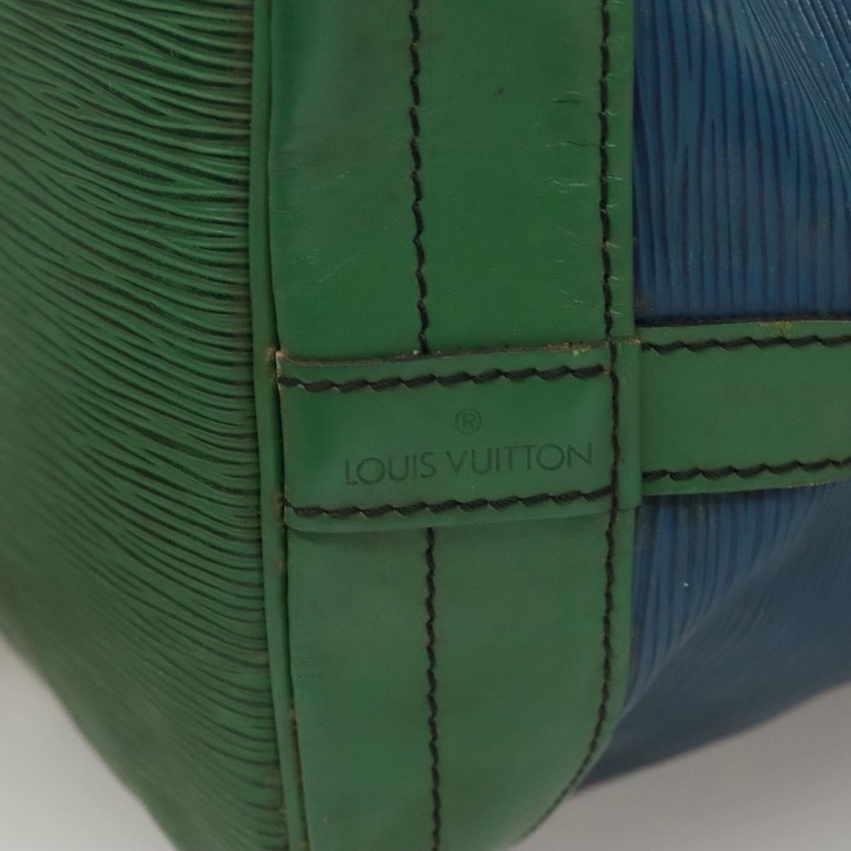 LOUIS VUITTON Epi Noe Shoulder Bag Bicolor Green Blue M44044 LV Auth 128621