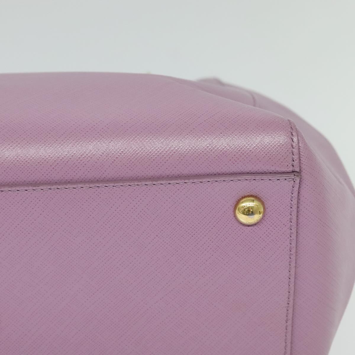 Salvatore Ferragamo Vala Chain Tote Bag Leather Purple Gold Auth 128634