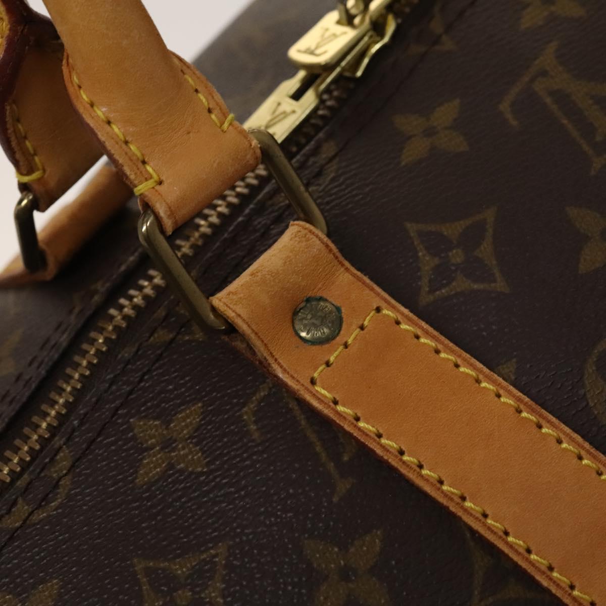 LOUIS VUITTON Monogram Keepall 55 Boston Bag M41424 LV Auth 128652