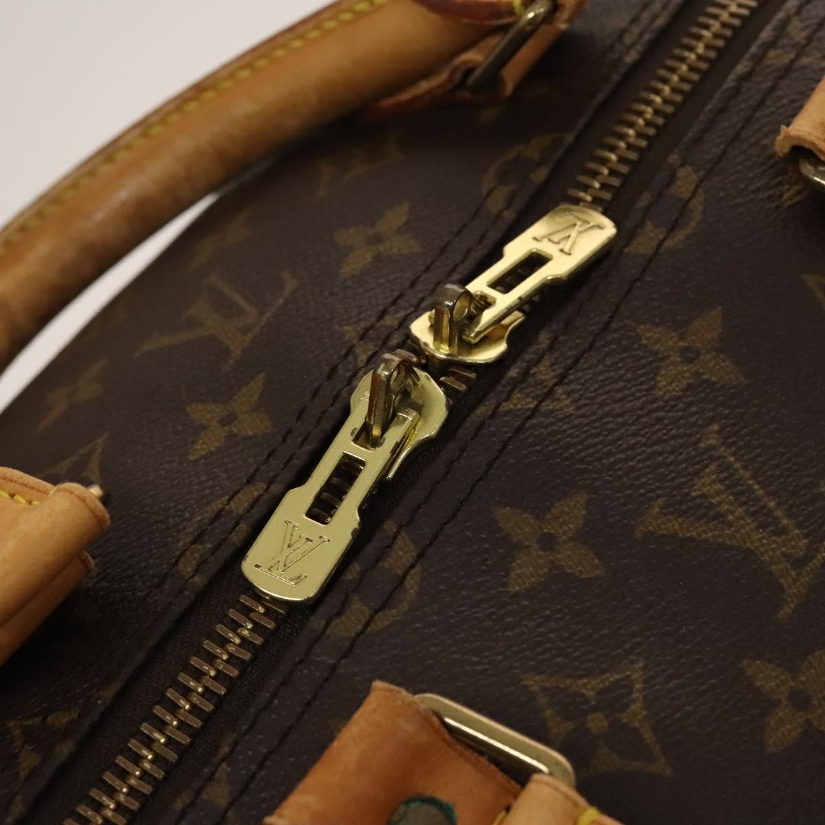 LOUIS VUITTON Monogram Keepall 55 Boston Bag M41424 LV Auth 128652